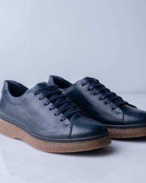 Moody Basket Lorena | Cuir | Bleu